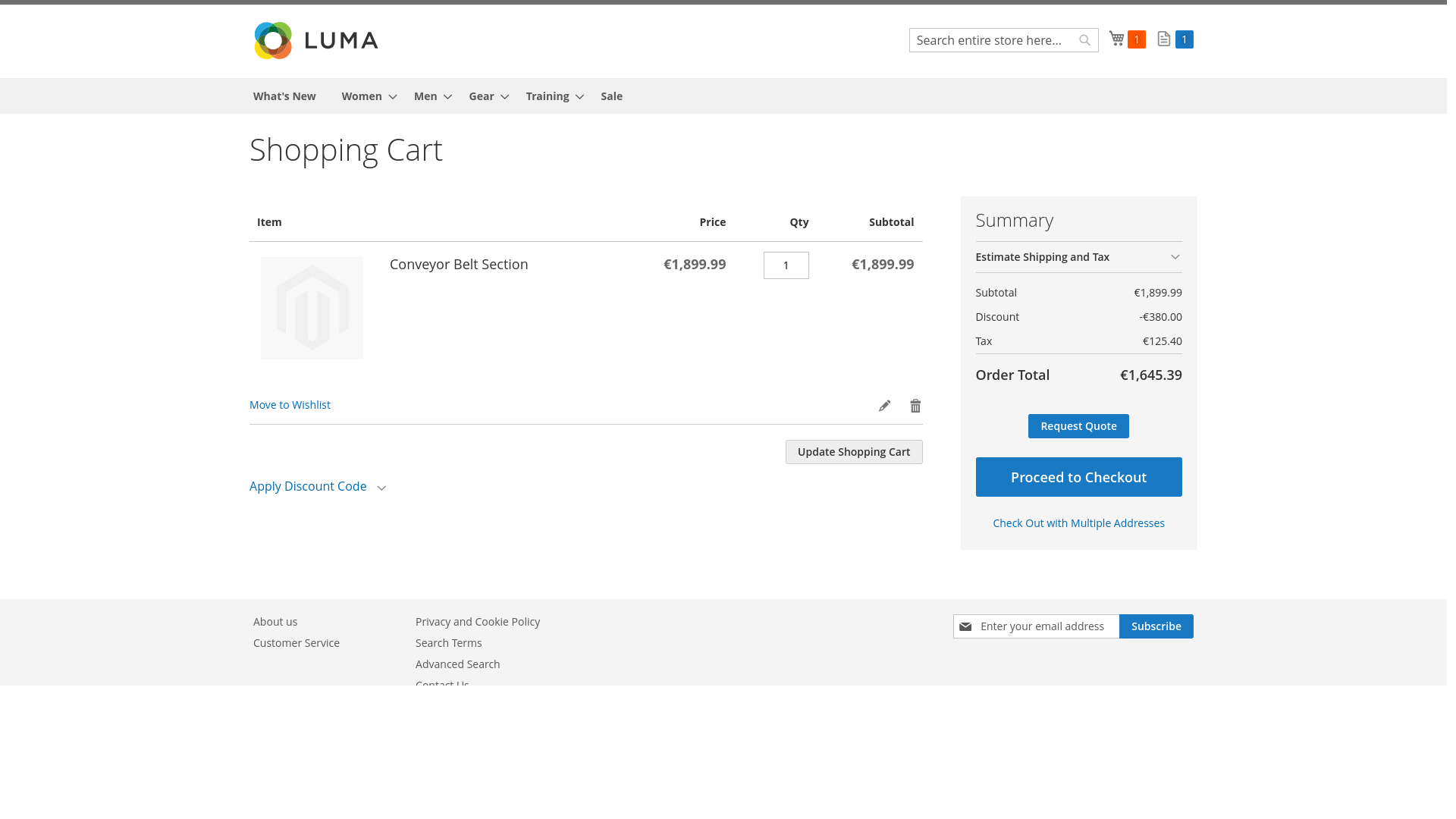 Convert a Magento cart into a B2B quote